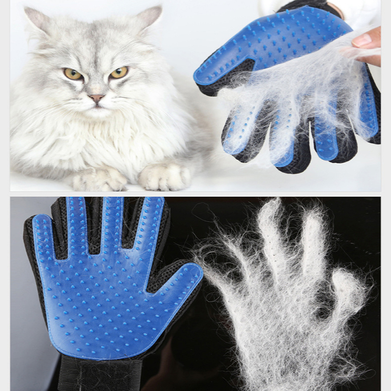 Rubber Glove Cleaning - ペットグルーミンググローブ シリコンブラシ マッサージ 脱毛グローブ 猫と犬用 入浴