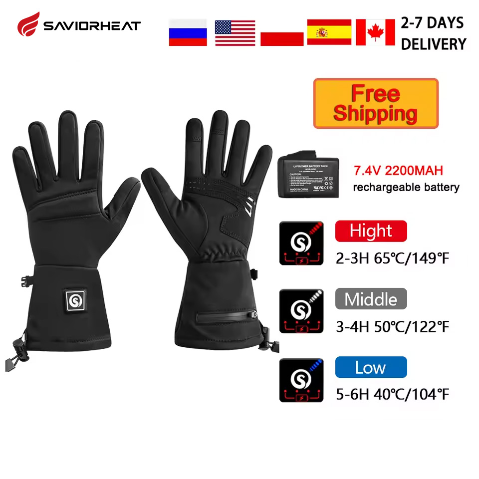 Motorcycle Glove Knuckle - 電動モーターサイクルグローブ,スノーグローブ,Deer-S18,防風,バッテリータッチスクリーン,スキーライト,暖かいカバー,冬