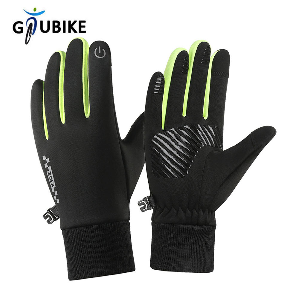 Ski Glove Waterproof - GTUBIKE 子供用手袋 タッチスクリーン アウトドア サイクリング スポーツ