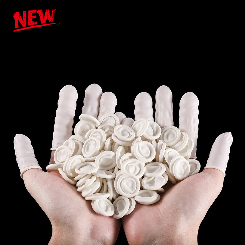 Latex Disposable Glove - 100/50/30 個使い捨てラテックスゴム指サックセット指先プロテクター手袋新しい時計修理ツール