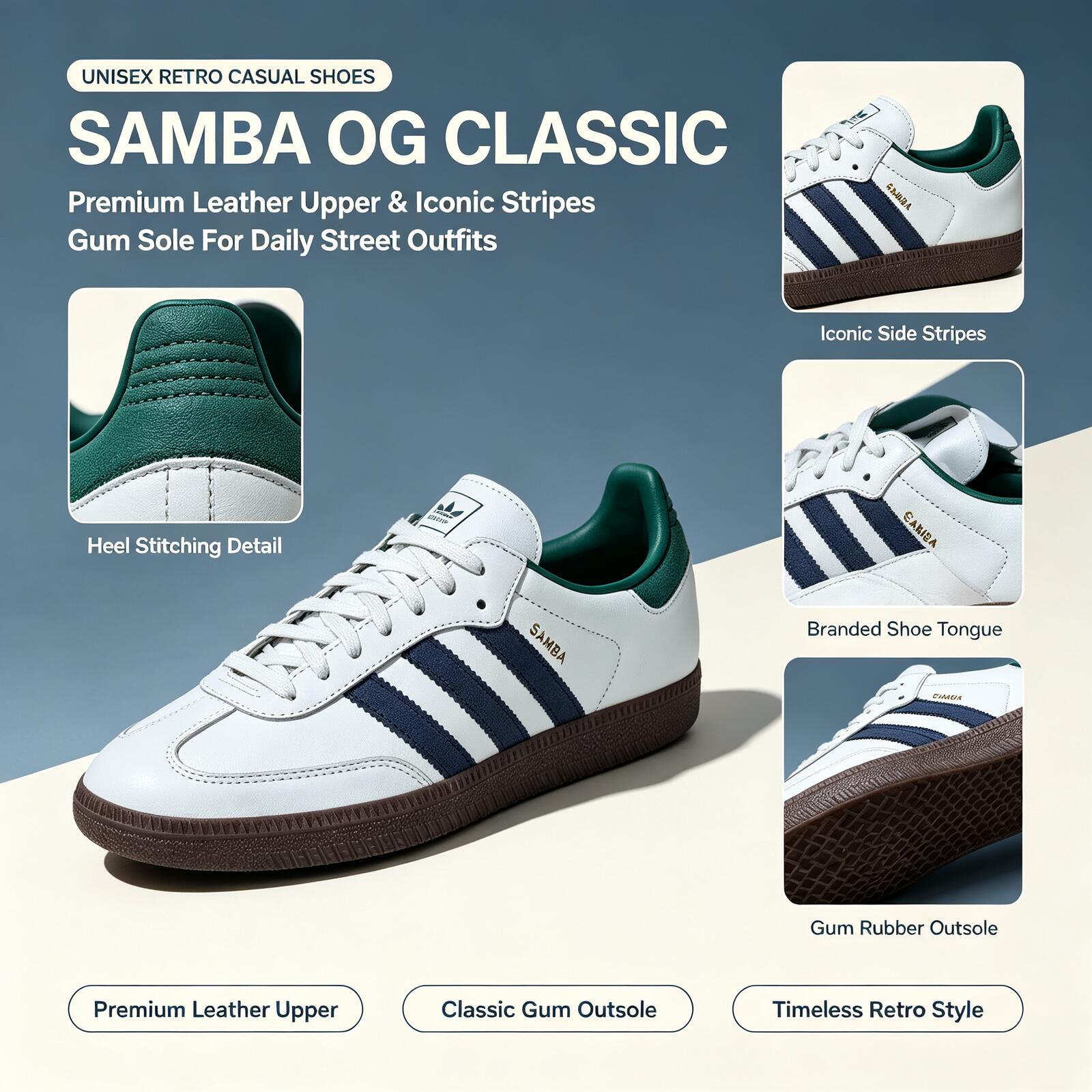アディダス公式正規品 SAMBA OG ロートップスケートボ - Adidas Shoes Samba のレビューと価格