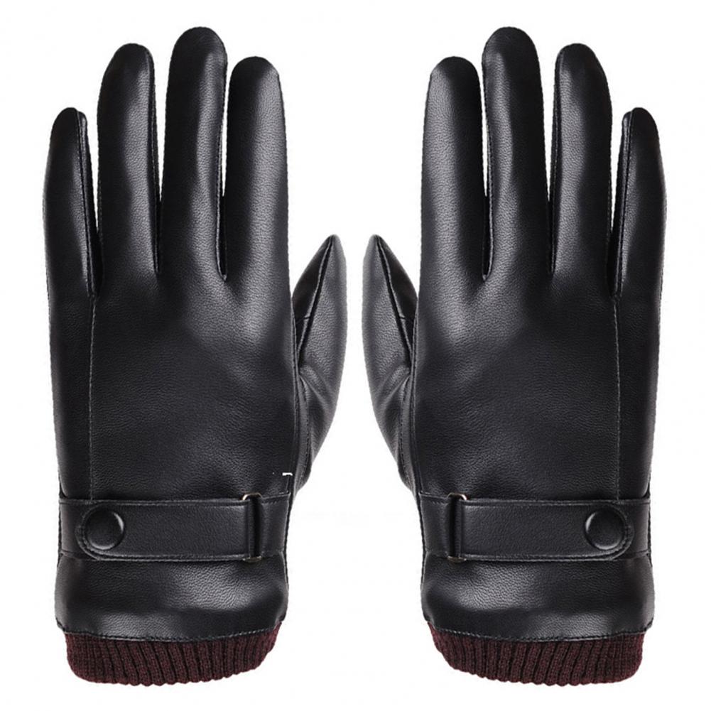 フェイクレザー製フルフィンガータッチスクリーン手袋 冬用 ア - Winter Glove Insulated のレビューと価格