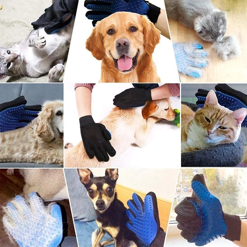 ペットグルーミンググローブ シリコンブラシ マッサージ 脱毛 - Rubber Glove Cleaning のレビューと価格