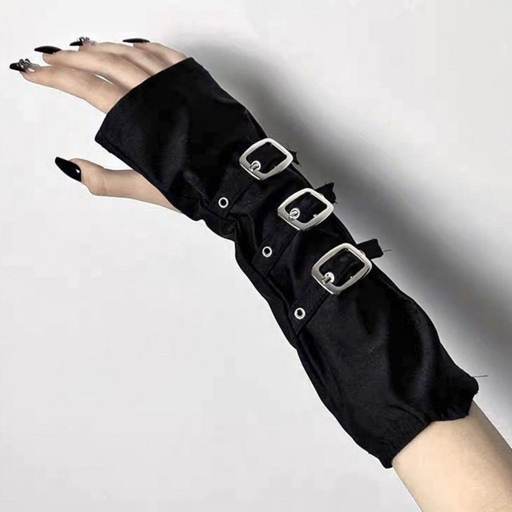 ゴスアームウォーマー フィンガーレスグローブ 女性用 パンク - Fingerless Glove Knit のレビューと価格