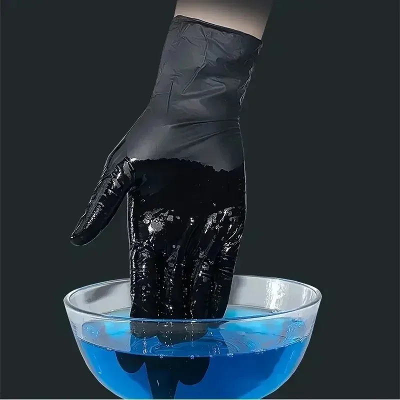 黒色使い捨て手袋 男女兼用 厚手 ニトリル PVC ラテック - Latex Disposable Glove のレビューと価格