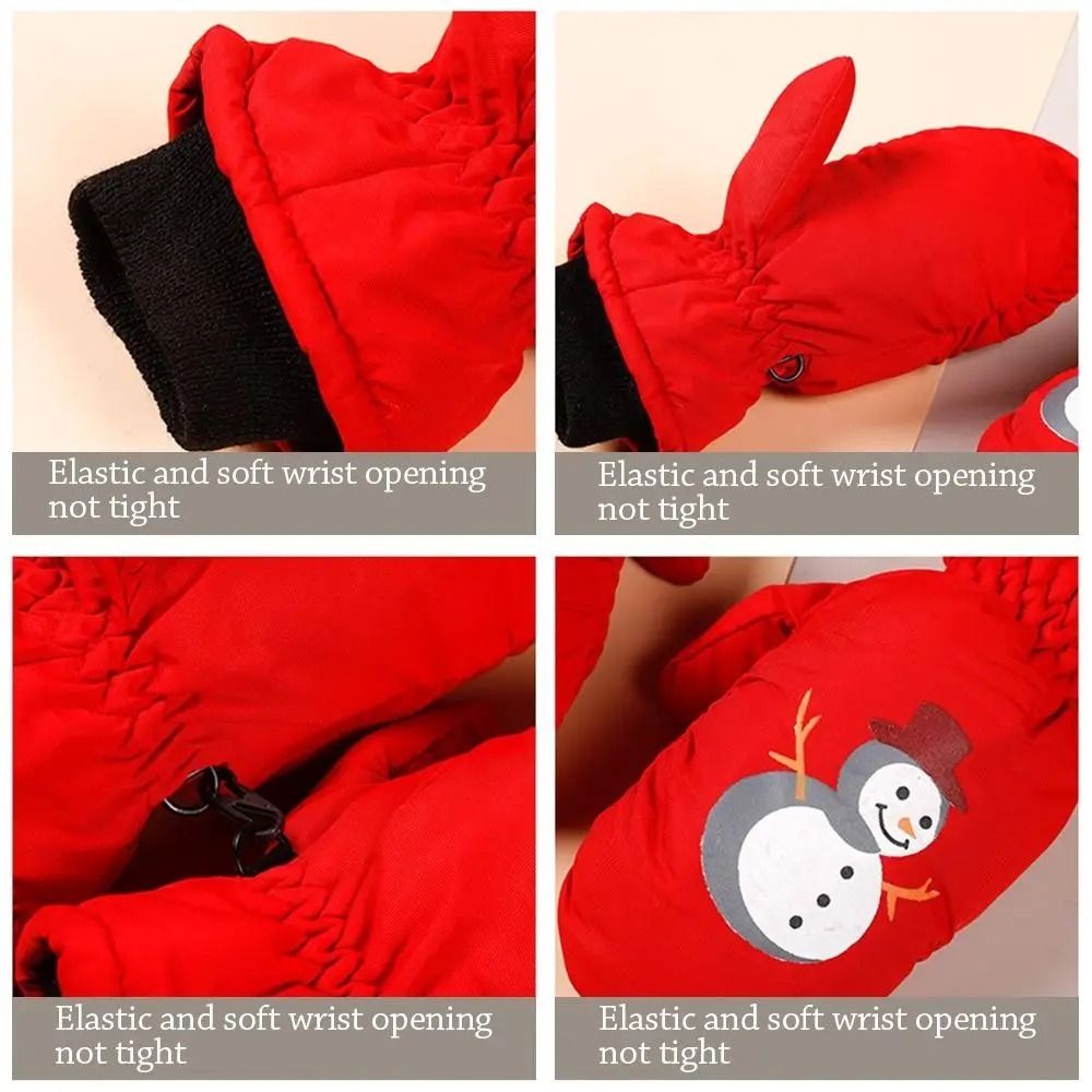 スノーマン 子供用スノーグローブ 2歳から5歳向け 防風 冬 - Ski Glove Waterproof のレビューと価格
