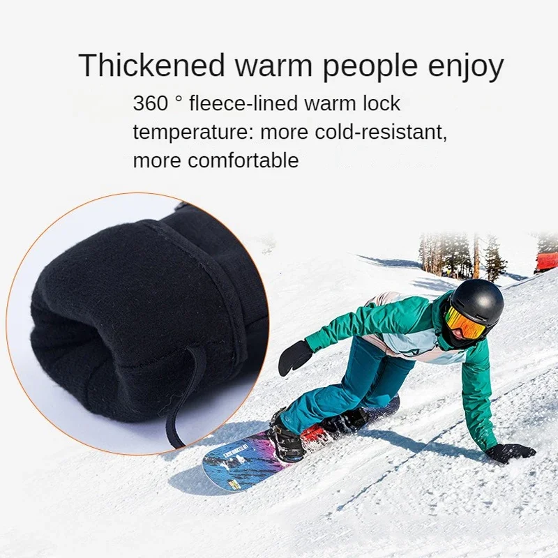 冬用スキーグローブ 防水タッチスクリーン 保温性 厚手スノー - Ski Glove Waterproof のレビューと価格