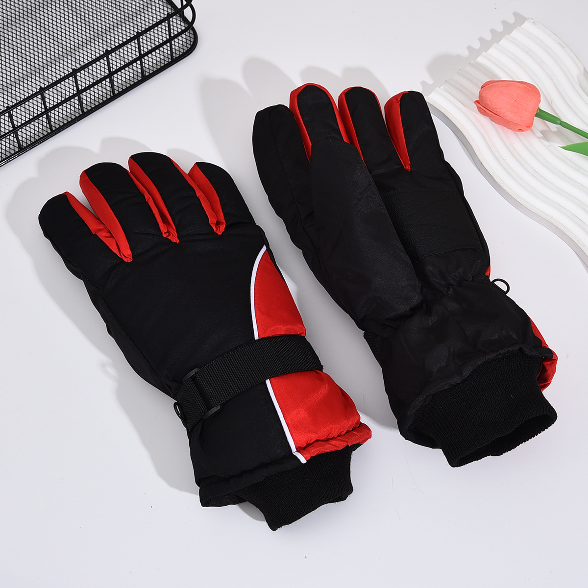 ファッション防風スキーグローブ、滑り止め防水ウィンターグロー - Ski Glove Waterproof のレビューと価格