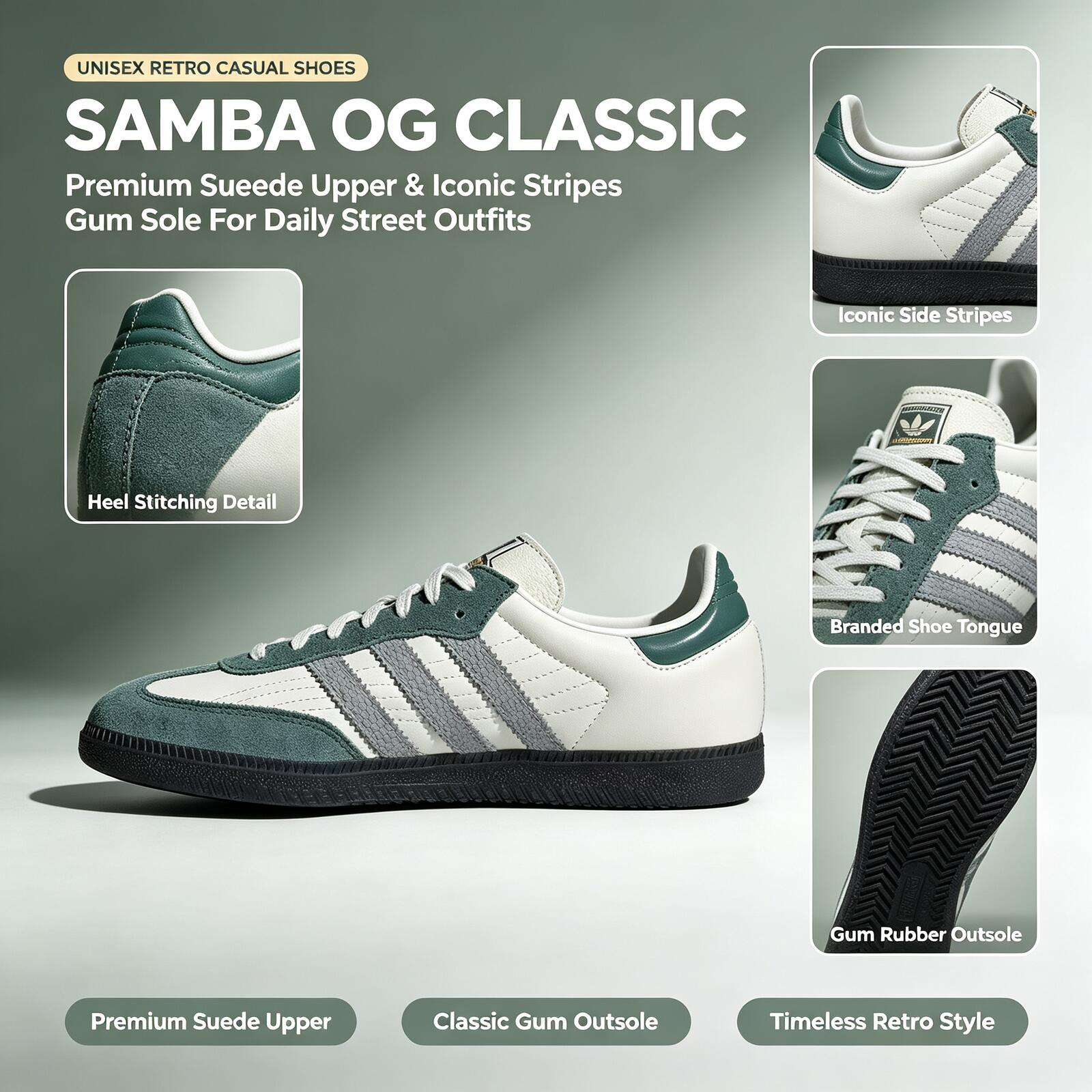 アディダス公式正規品 サンバ JP9222 レザー ローカッ - Adidas Shoes Samba のレビューと価格