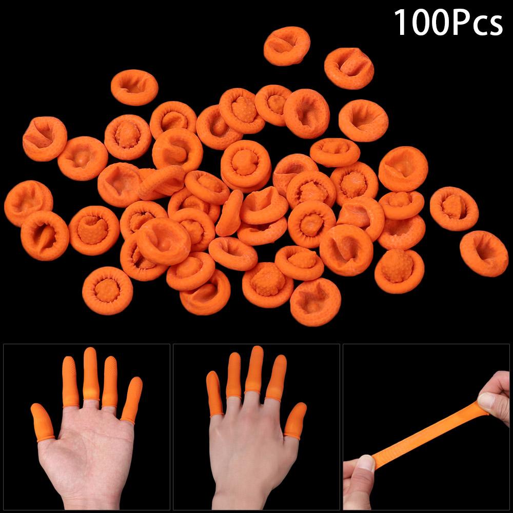 100個入り クリーニングアクセサリー 天然ラテックス製 指 - Rubber Glove Cleaning のレビューと価格