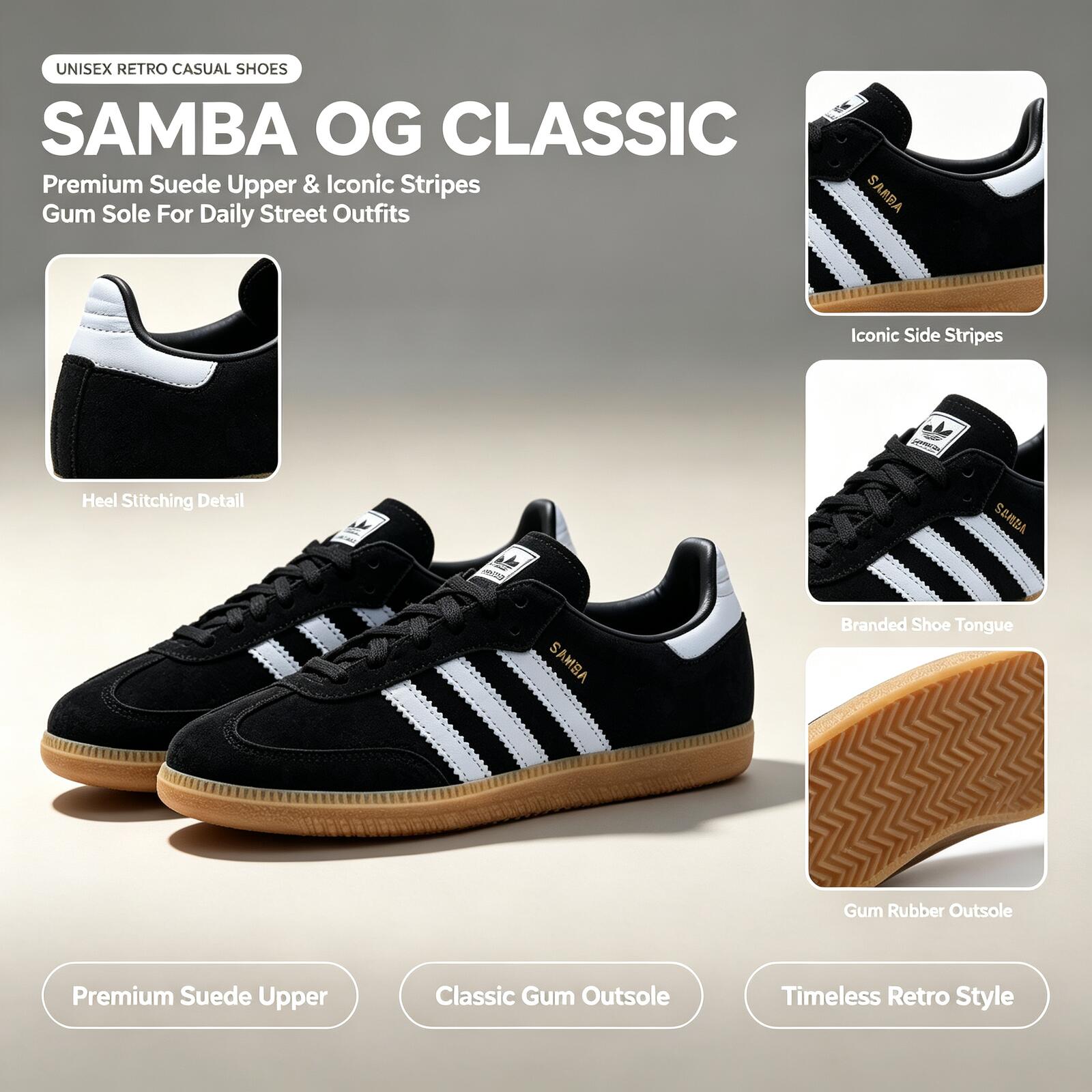 アディダス公式正規品 SAMBA OG IH6850 クッシ - Adidas Shoes Samba のレビューと価格
