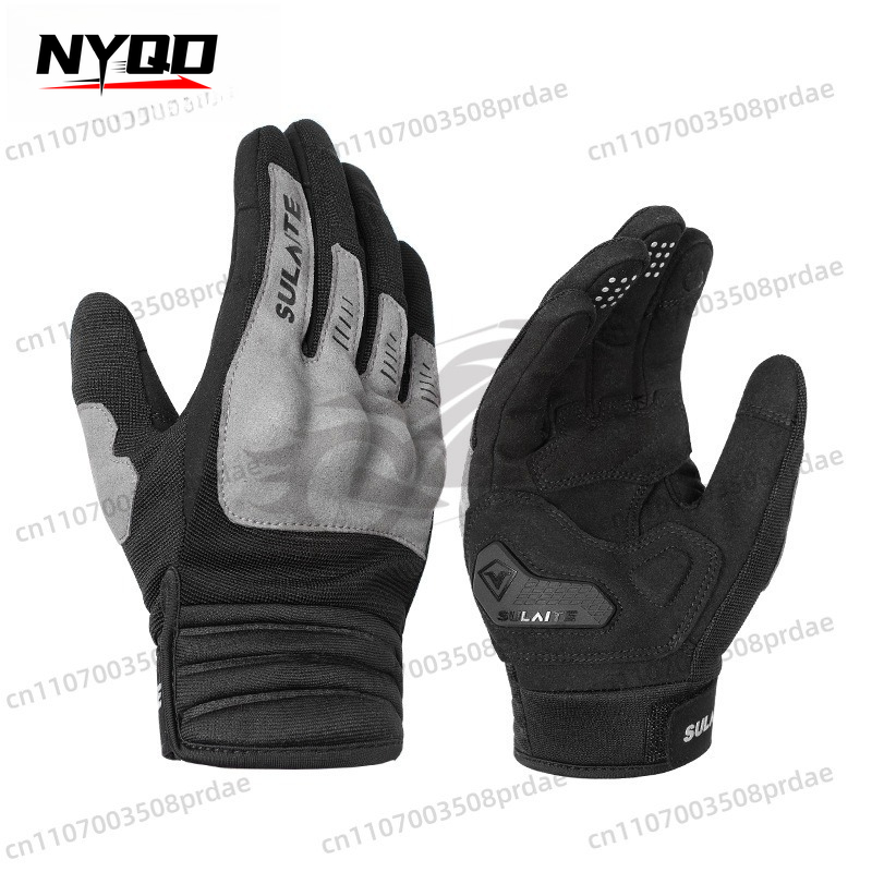 オートバイグローブ フルフィンガー 夏 春 通気性のある生地 - Motorcycle Glove Knuckle のレビューと価格