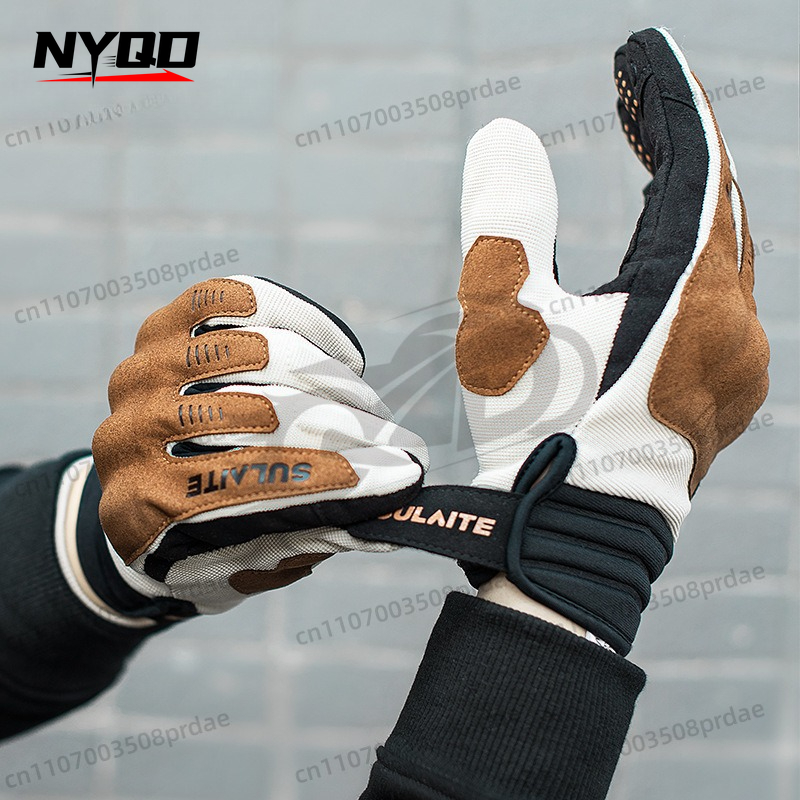 オートバイグローブ フルフィンガー 夏 春 通気性のある生地 - Motorcycle Glove Knuckle のレビューと価格